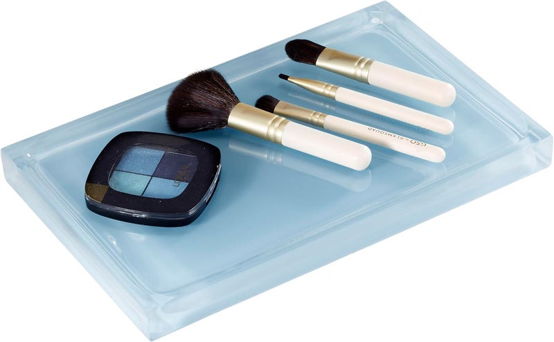 IZOD - Vanity Tray, Durable Countertop Accessories, Sleek Resin Organizer, Dorm Room Essentials, Modern Home Decor (Marina Collection, Blue) - Image 2